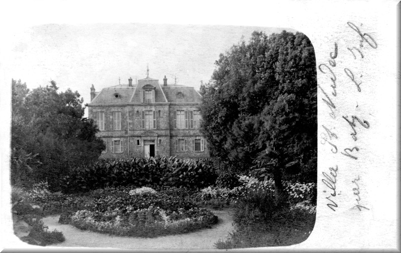 Le chalet de Saint-Nudec à Bourg-de-Batz vers 1901.