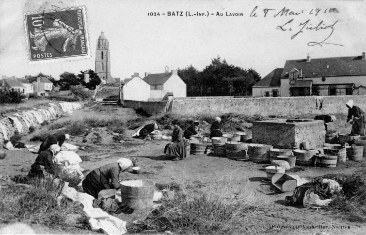 Image de l'ancien lavoir au Bourg de Batz
