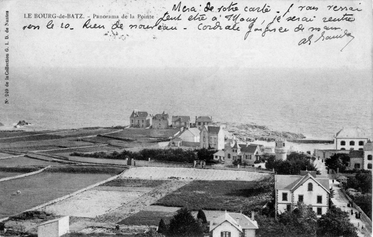 Image du paysage vu du haut du clocher du Bourg de Batz