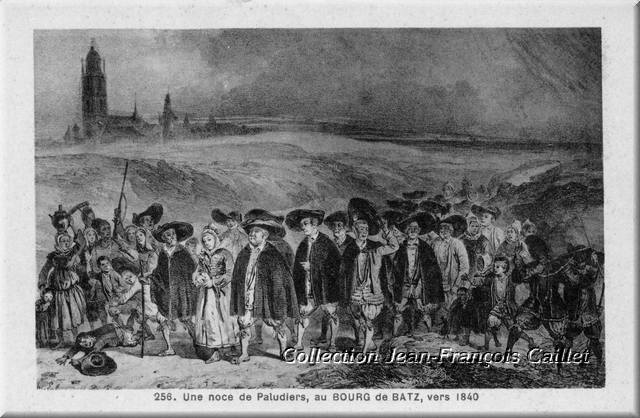 256. Une noce de Paludiers, au Bourg de Batz, vers 1840