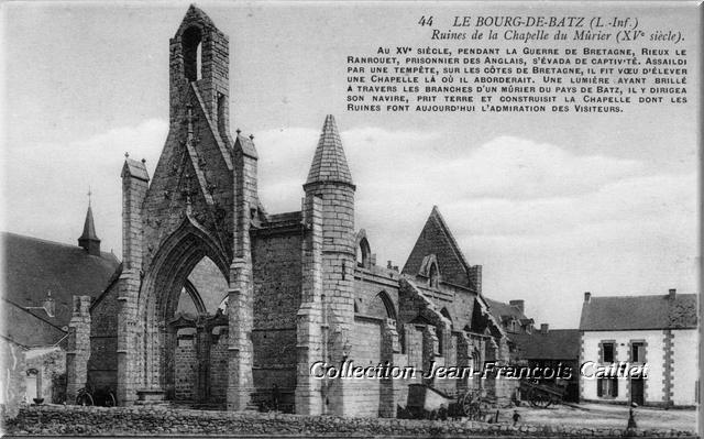 44 Le Bourg-de-Batz (L.-Inf.) Ruines de la Chapelle du Mûrier (XVe siècle)