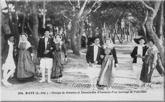 204. Batz (L.-Inf.) - Groupe de Garçons et Demoiselles d'honneur...