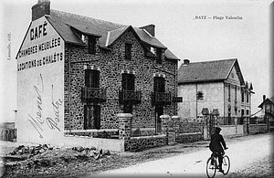 Le caf&eacute; &laquo;&nbsp;les Roches noires&nbsp;&raquo; sur la route du Croisic.
